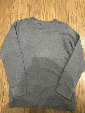 Boys Grey Thermal Long Sleeve Shirt Size 5 Base Layer